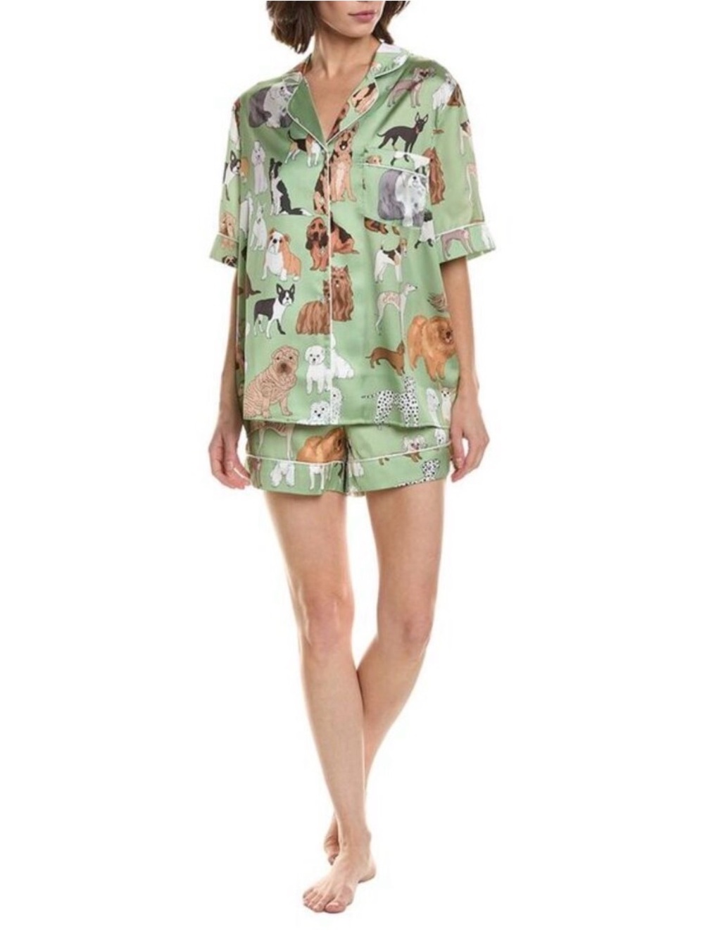 Karen Mabon silk dog pjs